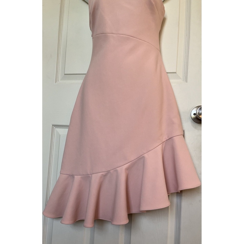 Cinq A Sept Stella Asymmetrical One Shoulder Formal Dress Pink Womens 6 - Picture 4 of 15